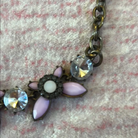 J. Crew Pink and Blue Iridescent Bead Necklace - Picture 7 of 10